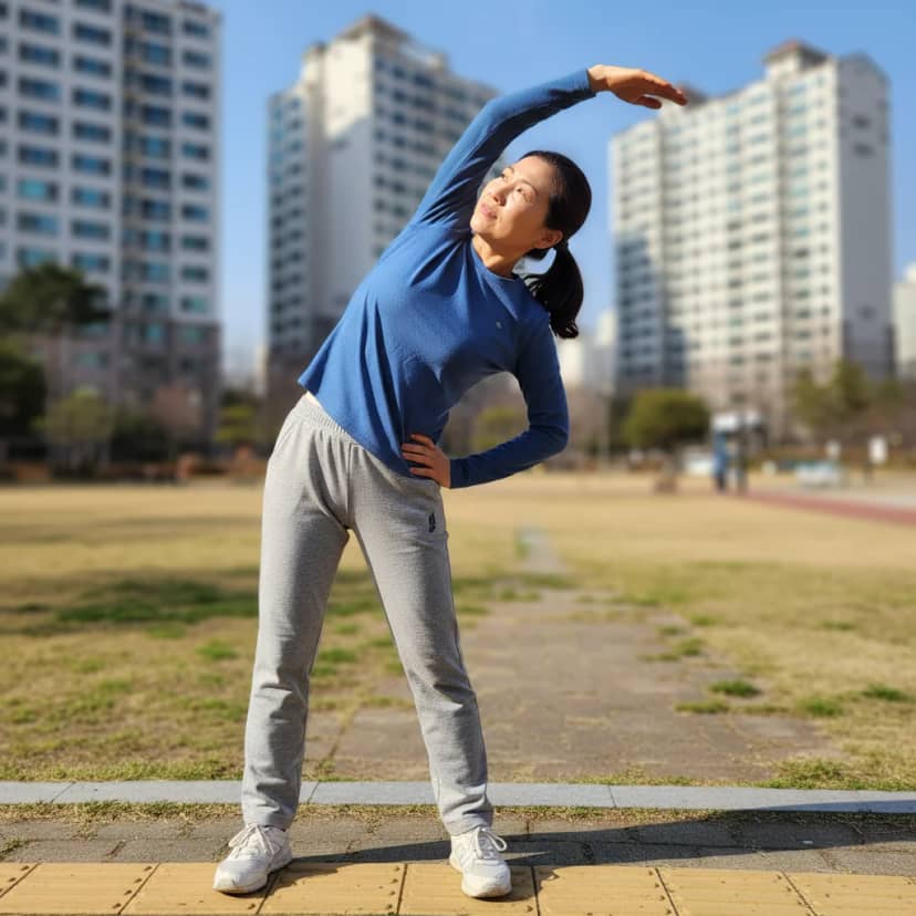 일상 속 가벼운 스트레칭은 왼쪽 옆구리 통증 예방 및 완화에 도움을 줄 수 있습니다. 꾸준한 운동으로 건강을 지키세요.