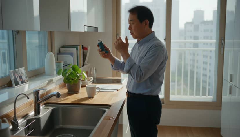 천식 흡입기 올바른 사용법 단계별 안내