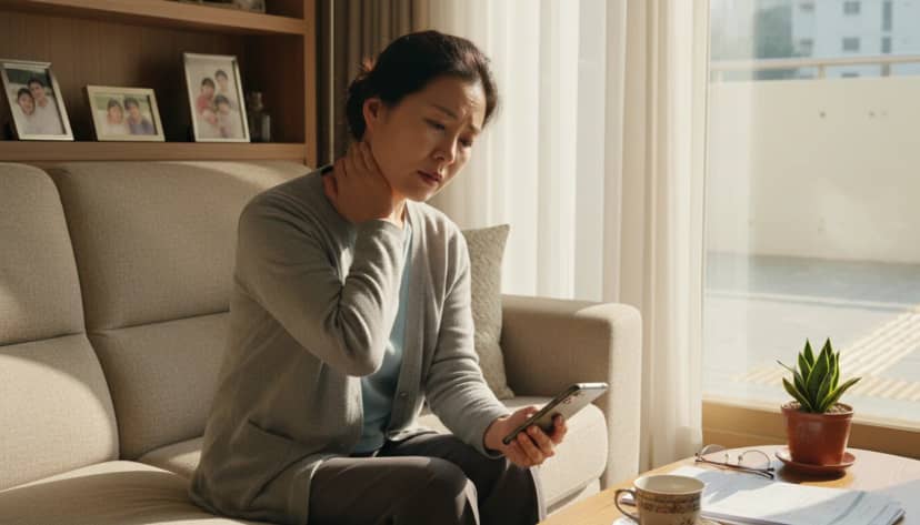 목디스크증상 자가진단법 | 초기증상별 체크리스트와 대처