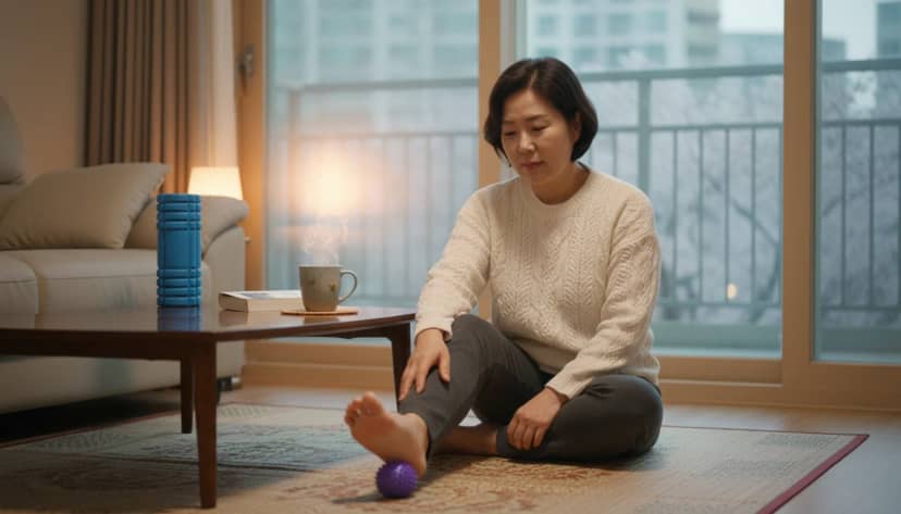 아침과 저녁 족저근막염 자가치료 루틴 상세 가이드